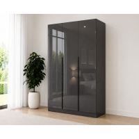 Dulap Prestige 3Usi Acril Antracit