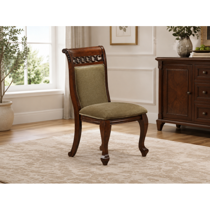 Set masa AC3269T + 8 Scaune, Antique Cherry