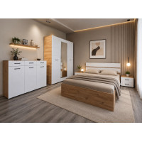 SET DORMITOR NENSI STEJAR+ALB