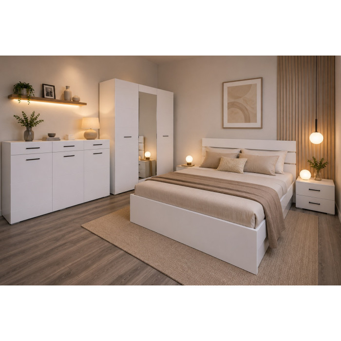 SET DORMITOR NENSI ALB