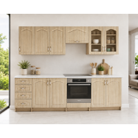 Bucatarie OLEA RO, MDF 2.6M, Mesteacan