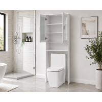 Dulap baie 2u, 60x25x180cm, Alb