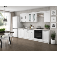 Bucatarie Katiusa 1 MDF 2.6M, Ro, Alb