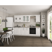 Bucatarie Katiusa 1 MDF 2.6M, Ro, Alb