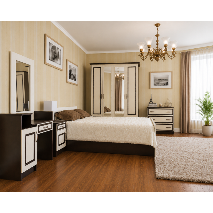 Set Dormitor Kim ro, wenge+mesteacan