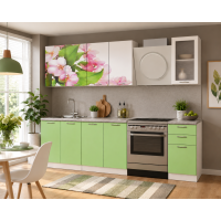 Bucatarie Famp Mar, 200x60x214cm, Verde