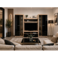 LIVING SONATA SONOMA NEGRU, 280x43x197cm