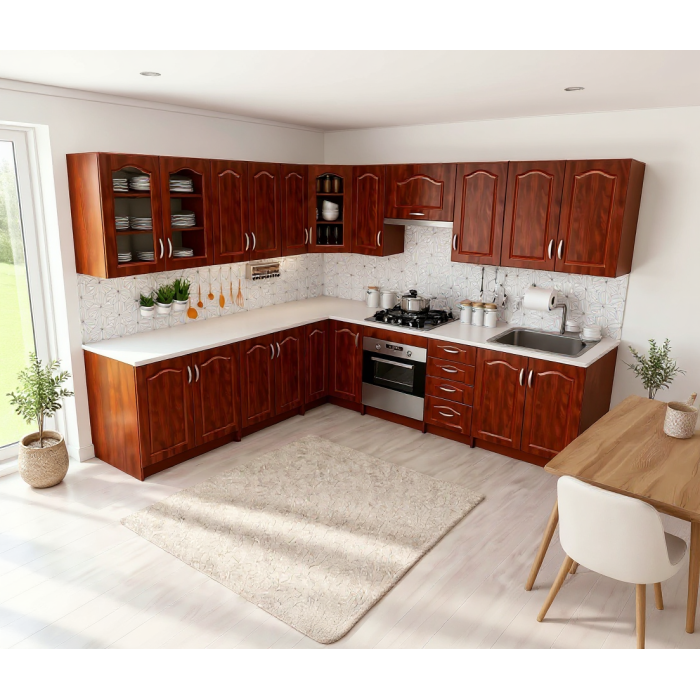 Bucatarie Olea pe Colt MDF, Calvados