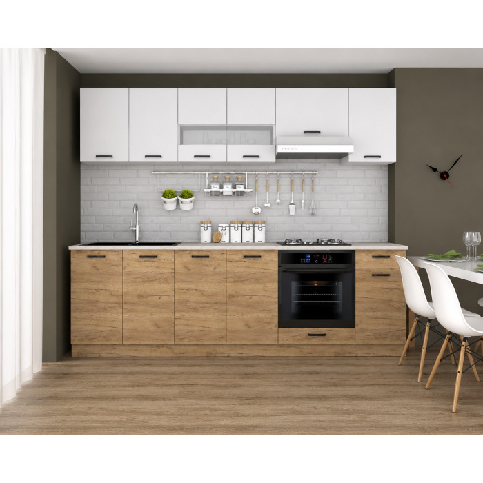 Bucatarie Vio C 2.6M, K003+alb