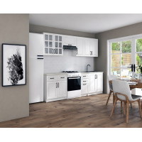 Bucatarie Michelle 2.6m MDF Ro, Alb